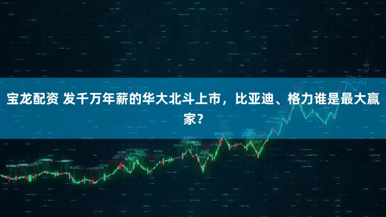宝龙配资 发千万年薪的华大北斗上市，比亚迪、格力谁是最大赢家？