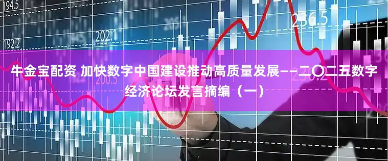 牛金宝配资 加快数字中国建设推动高质量发展——二〇二五数字经济论坛发言摘编（一）